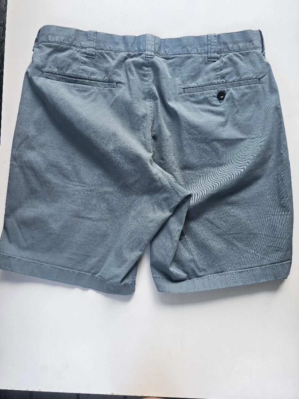2 For $25 J.Crew Men's Stretch Chino Shorts Size 34 Blue 9